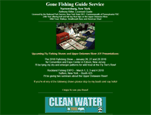 Tablet Screenshot of gonefishingguideservice.com